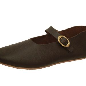 Hochmittelalterlicher Halbschuh „dark Linkäping“